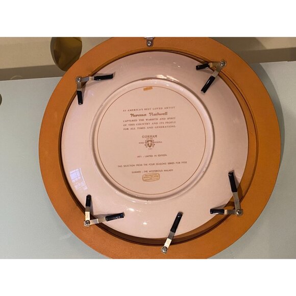 Norman Rockwell "Summer: The Mysterious Malady" Limited Edition Plate - Picture 2 of 2